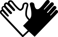Protective Gloves Vinyl Cutting Svg File, Free Vectors File